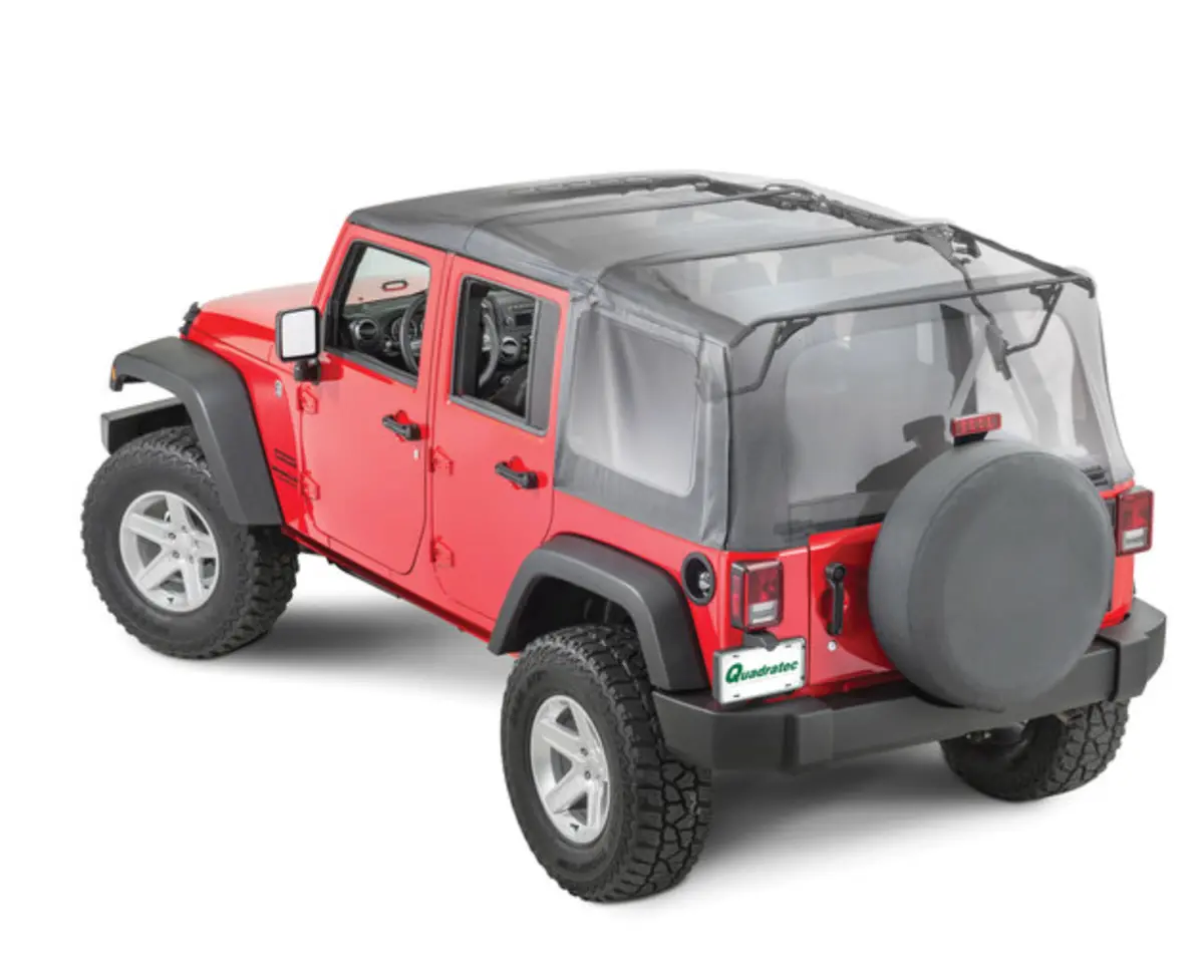 Quadratop Gen Ii Complete Soft Top In Premium Sailcloth For 07-18 Jeep Wrangler Unlimited Jku 1
