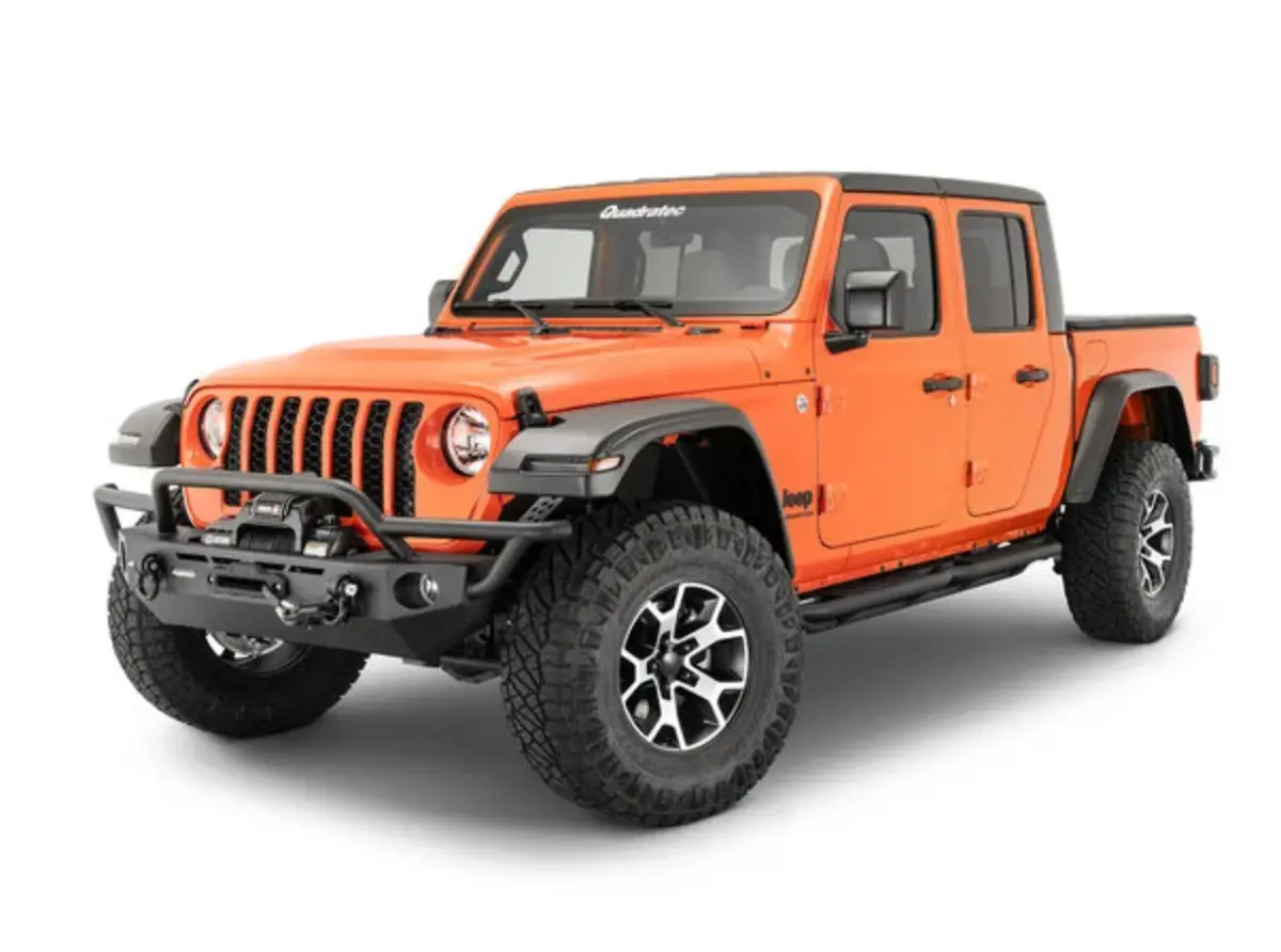 Quadratec Steel Slim Flat Fender Flares For 07-18 Jeep Wrangler Jk 1