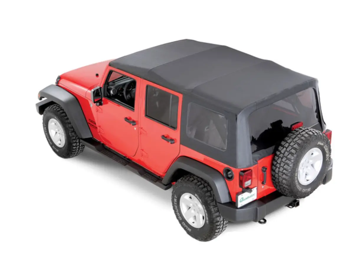 Quadratop Premium Sailcloth Replacement Soft Top In Black Diamond For 10-18 Model Years 1
