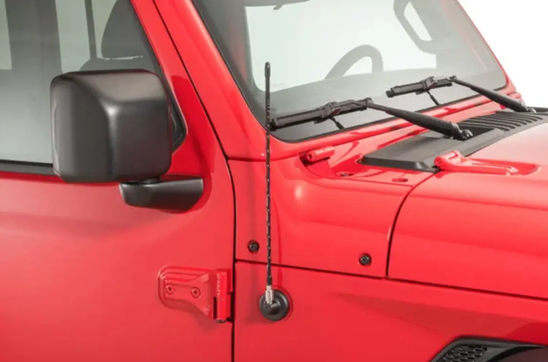 Quadratec 16" Hi Performance Am/Fm Stubby Antenna For 07-26 Jeep Wrangler Jl, Jk & Gladiator Jt 1