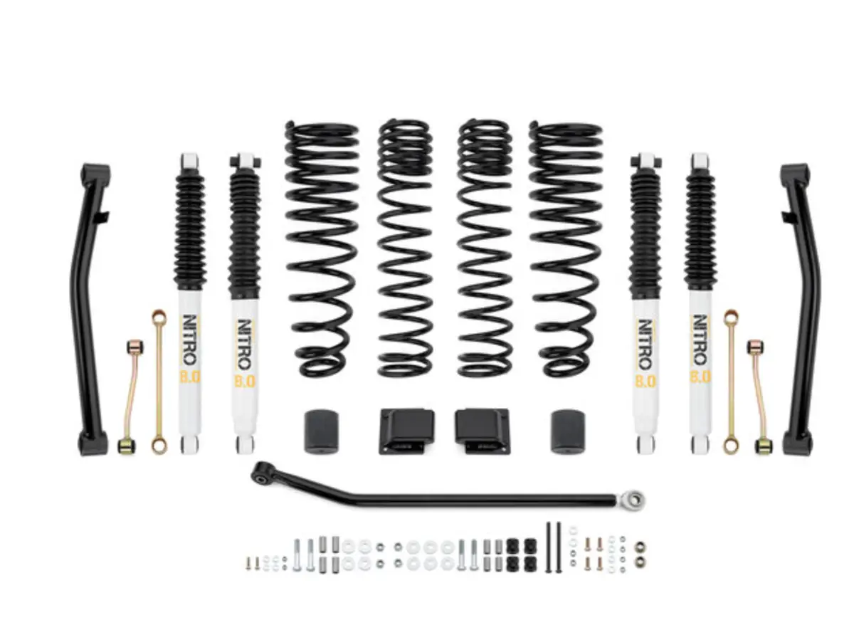 Quadratec Maximum Duty 3.5" Coil Spring Suspension Lift Kit For 20-26 Jeep Gladiator Jt Rubicon 3