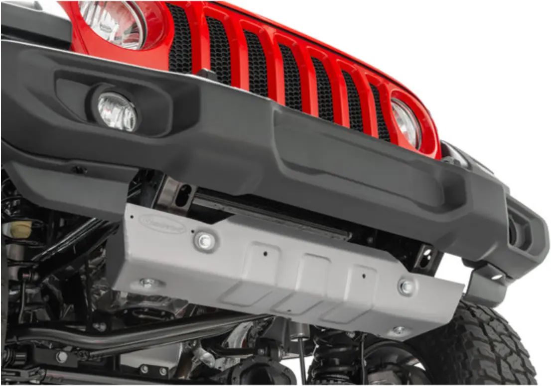 Quadratec Aluminum Modular Front Sway Bar Skid Plate For 18-26 Jeep Wrangler Jl And Gladiator Jt 1
