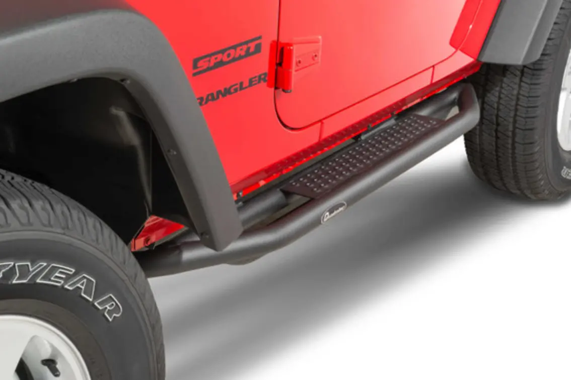 Quadratec Qrc Side Armor With Step For 07-18 Jeep Wrangler Jk 1