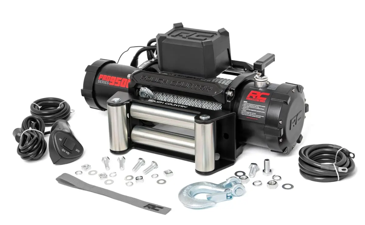 9500-Lb Pro Series Winch | Steel Cable 1