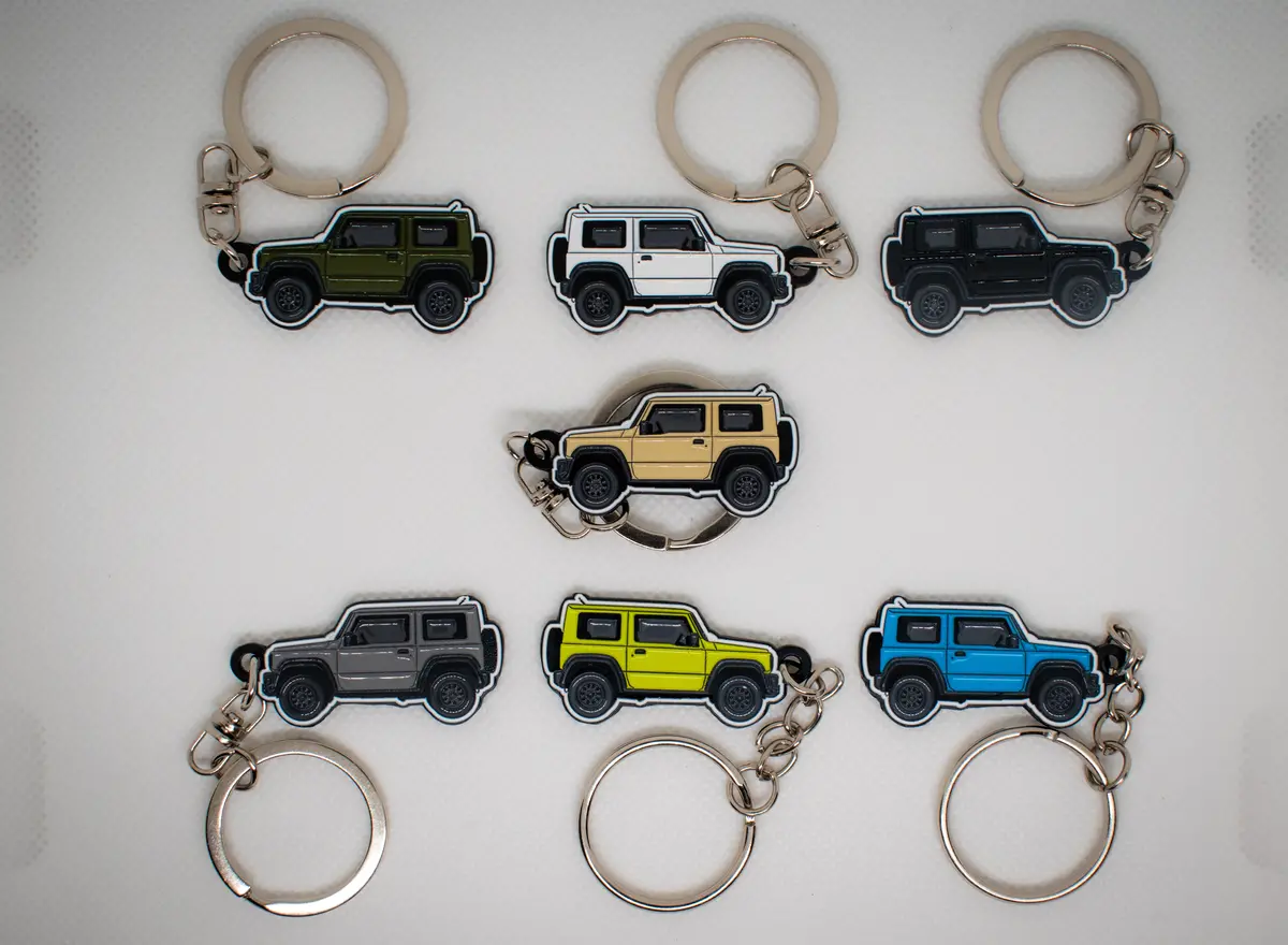 Adventuring Keychains Custom Jimny Keychain (Jimny Models 2018-Current Glx & Lite 3-Door) 1