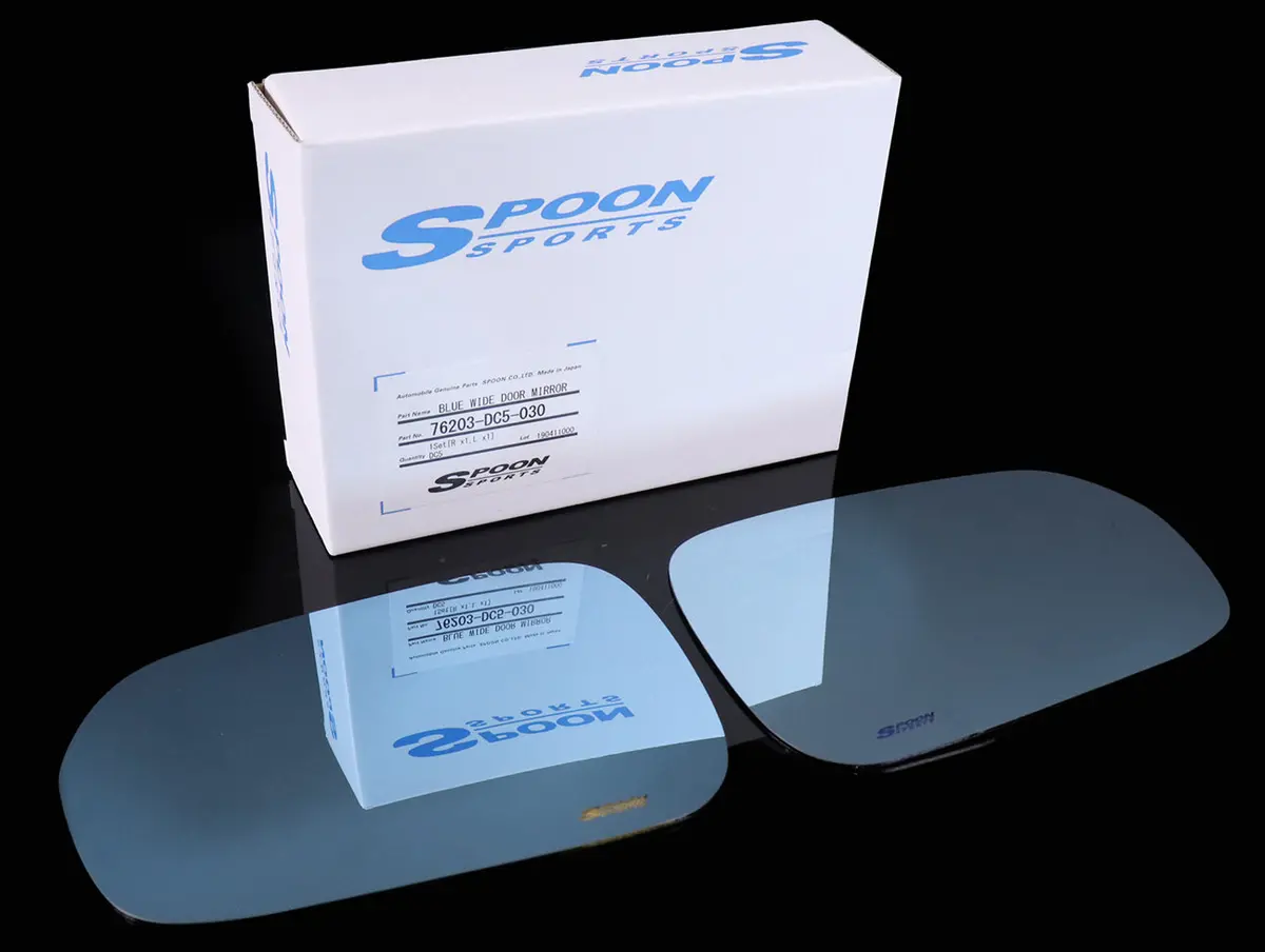 Spoon Blue Wide Side Mirror Set - 02-06 Rsx 1