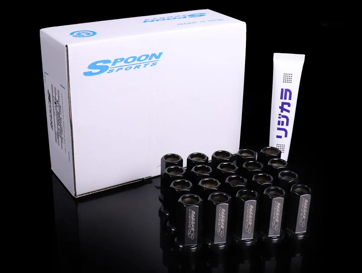 Spoon Sports Black Lug Nut Set - M12x1.50 1
