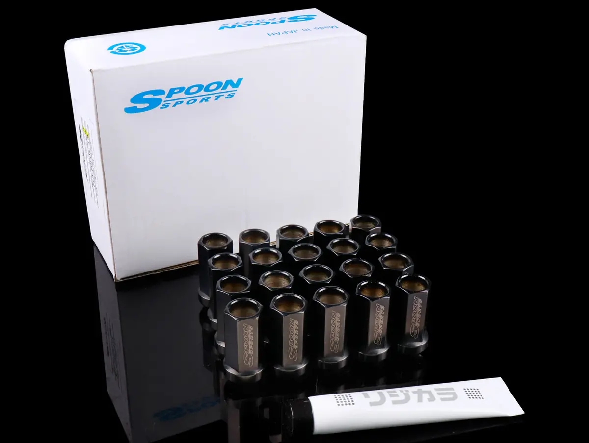 Spoon Sports Black Lug Nut Set - M14x1.5 1