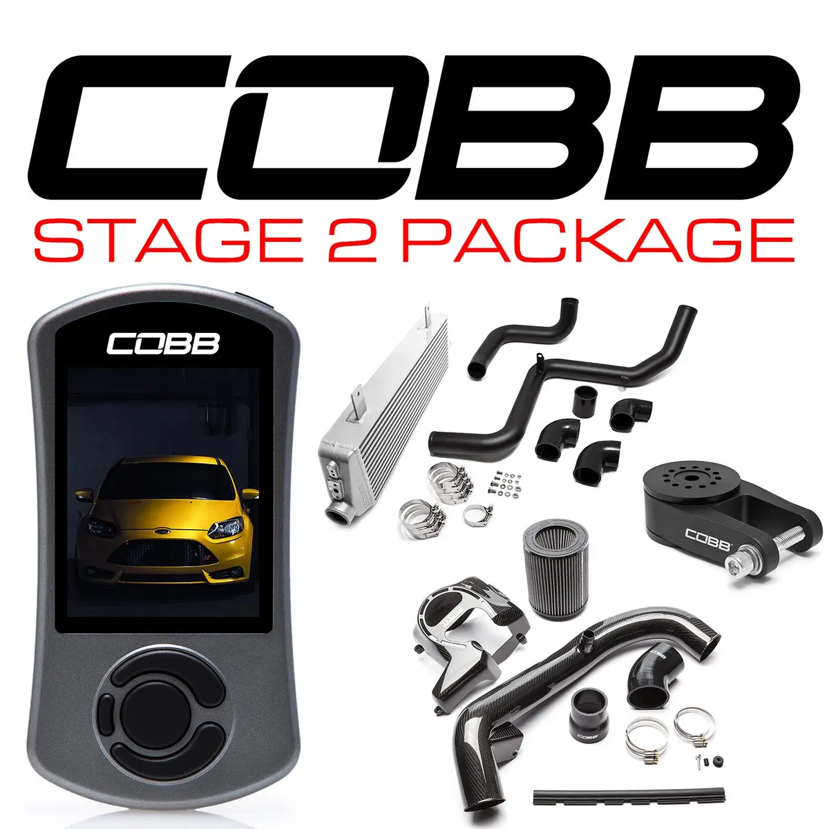 Cobb Tuning Stage 2 Carbon Fiber Power Package For 2013+ Ford Focus St 1