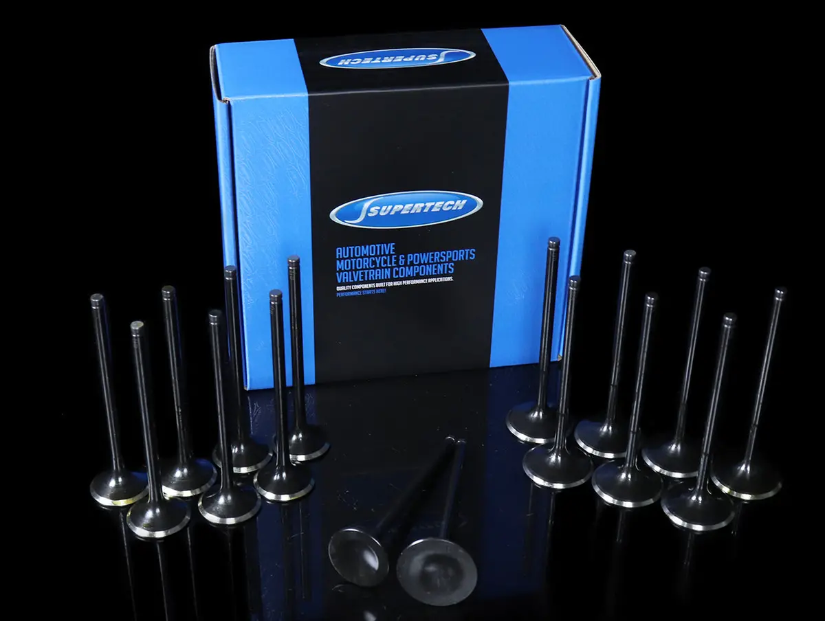 Supertech Black Nitride Dished Valve Set - S2000 / F20 1
