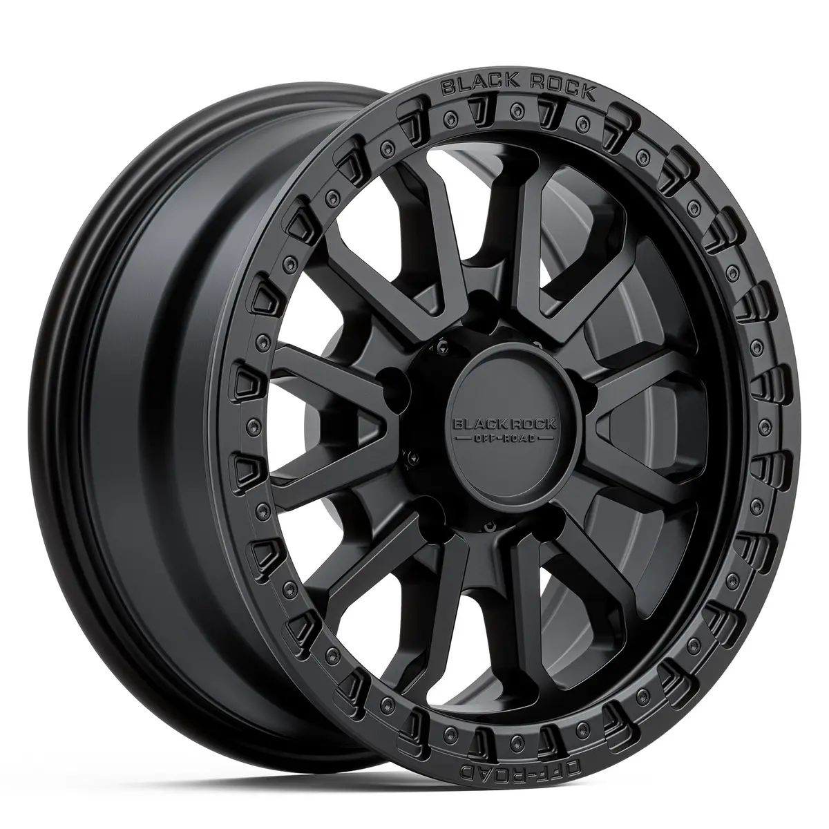 Black Rock Wheels Cobra 16X7" Alloy Wheel - Satin Black (Jimny Models 2018-Current Xl 5-Door, Glx & Lite 3-Door) 1