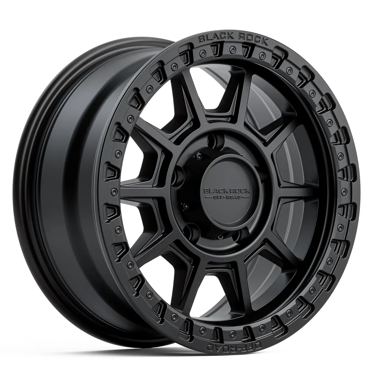 Black Rock Wheels Gunner 16X7" Alloy Wheel - Satin Black (Jimny Models 2018-Current Xl 5-Door, Glx & Lite 3-Door) 1