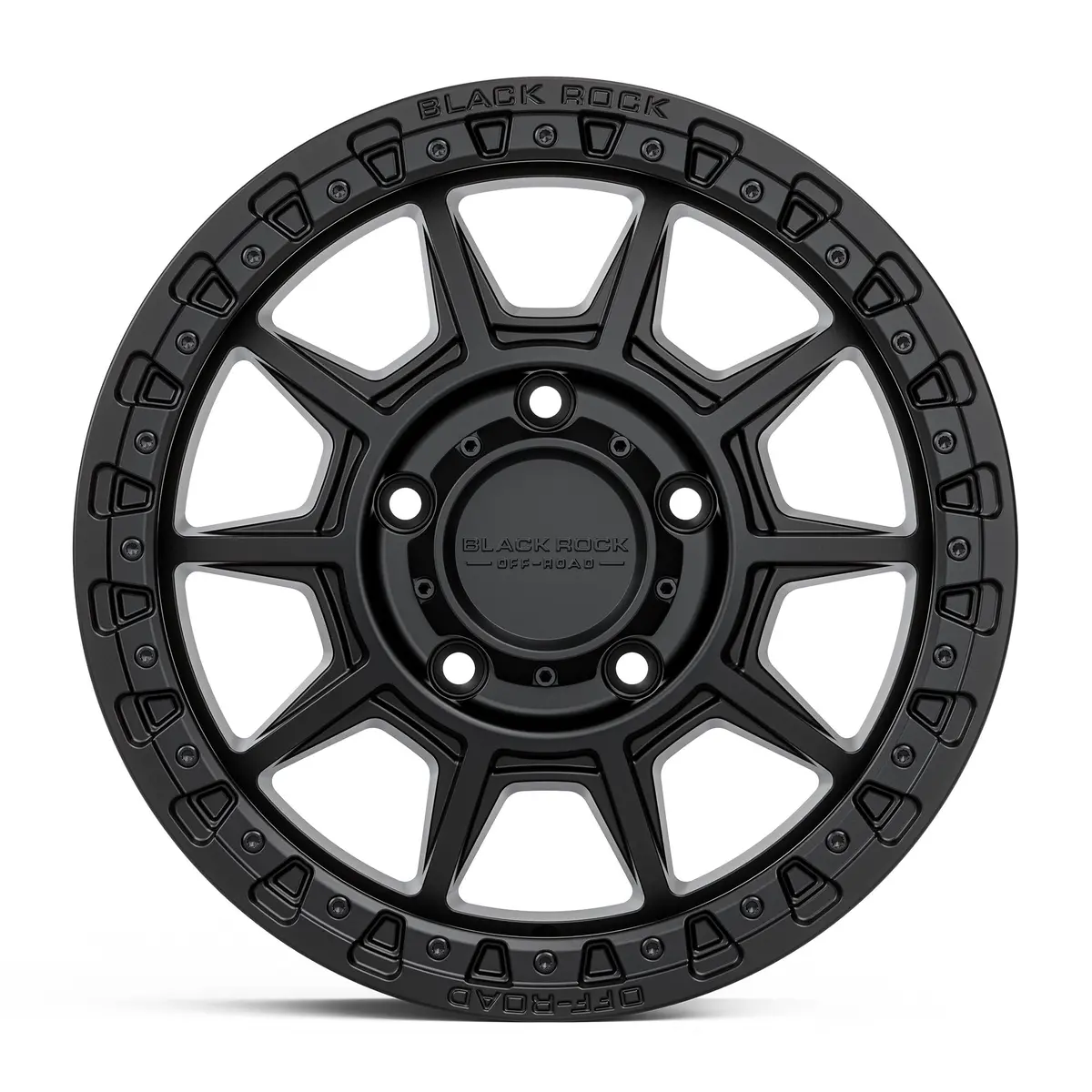Black Rock Wheels Gunner 16X7" Alloy Wheel - Satin Black (Jimny Models 2018-Current Xl 5-Door, Glx & Lite 3-Door) 2