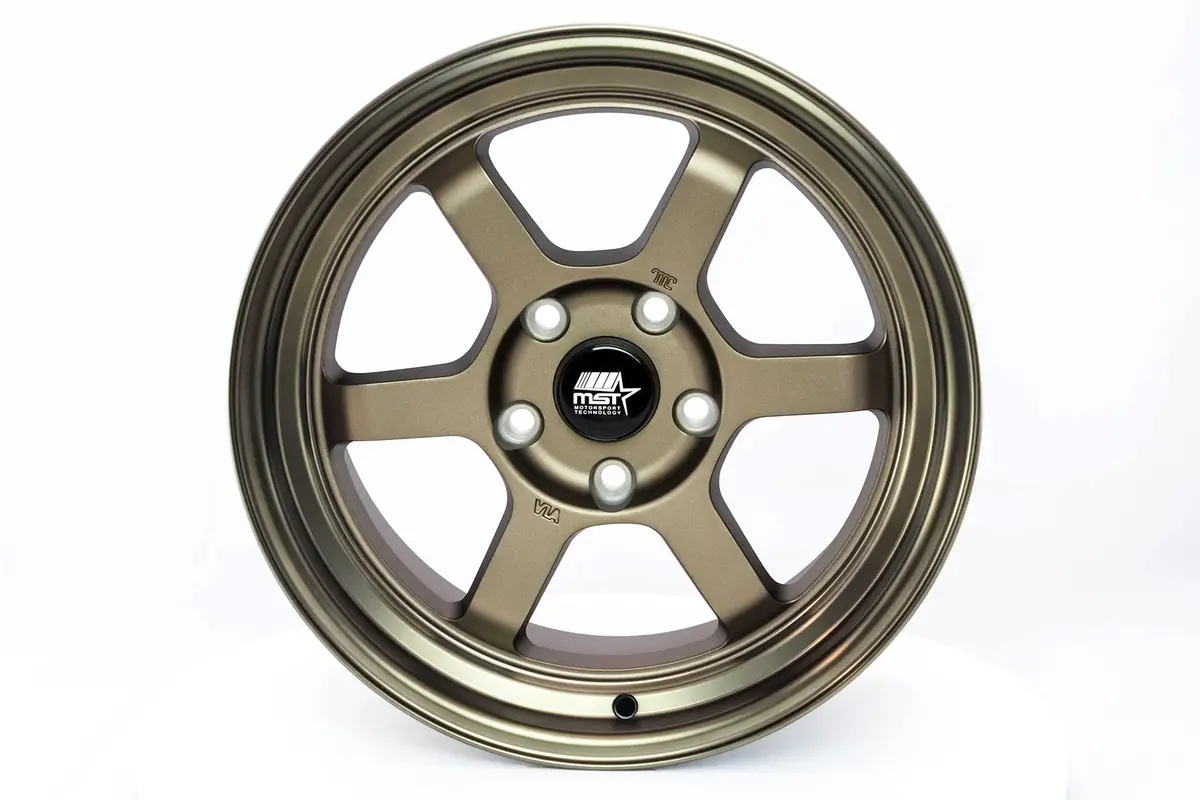Time Attack - Matte Bronze W/Bronze Machined Lip - 16X8.0 5X114.3 Offset +20 1