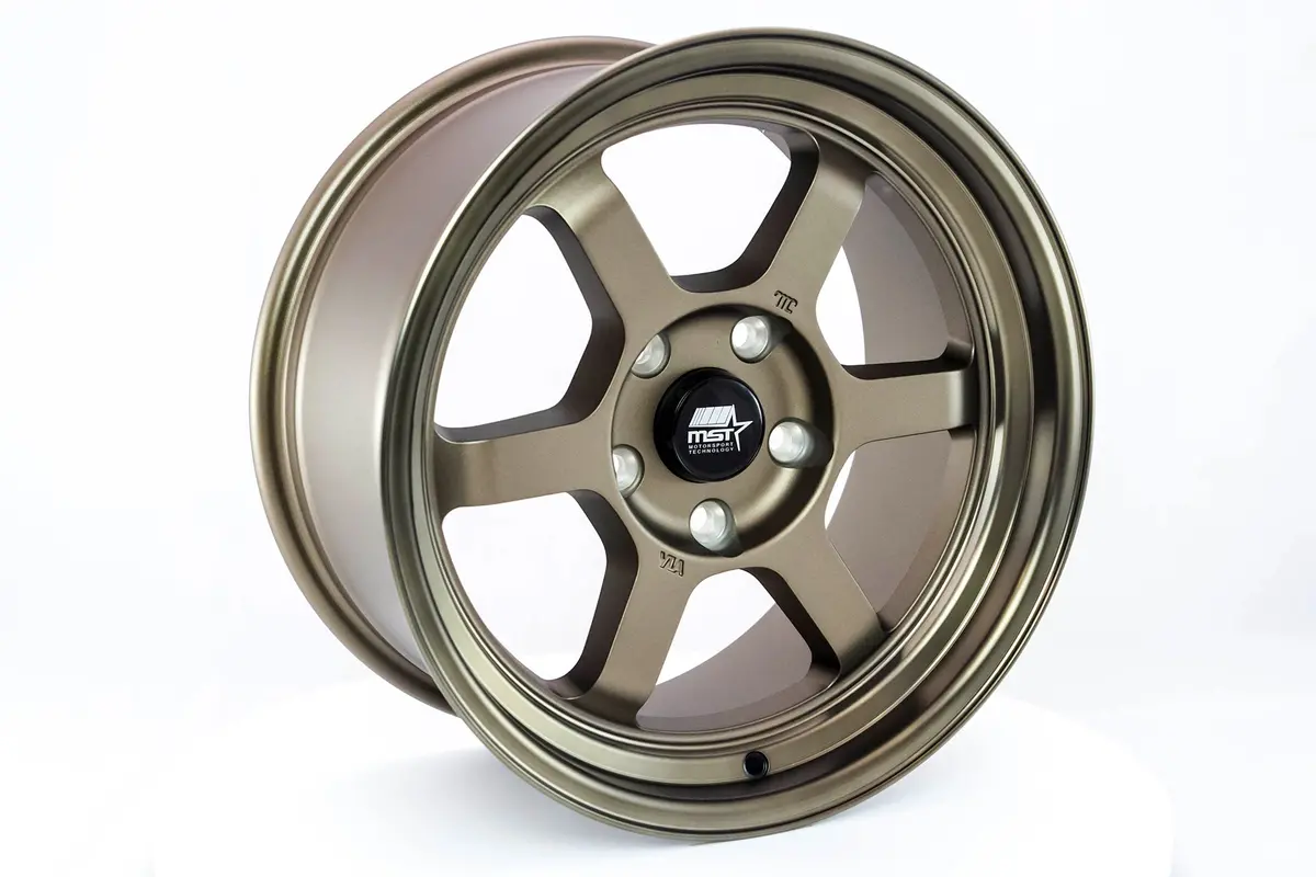 Time Attack - Matte Bronze W/Bronze Machined Lip - 16X8.0 5X114.3 Offset +20 2