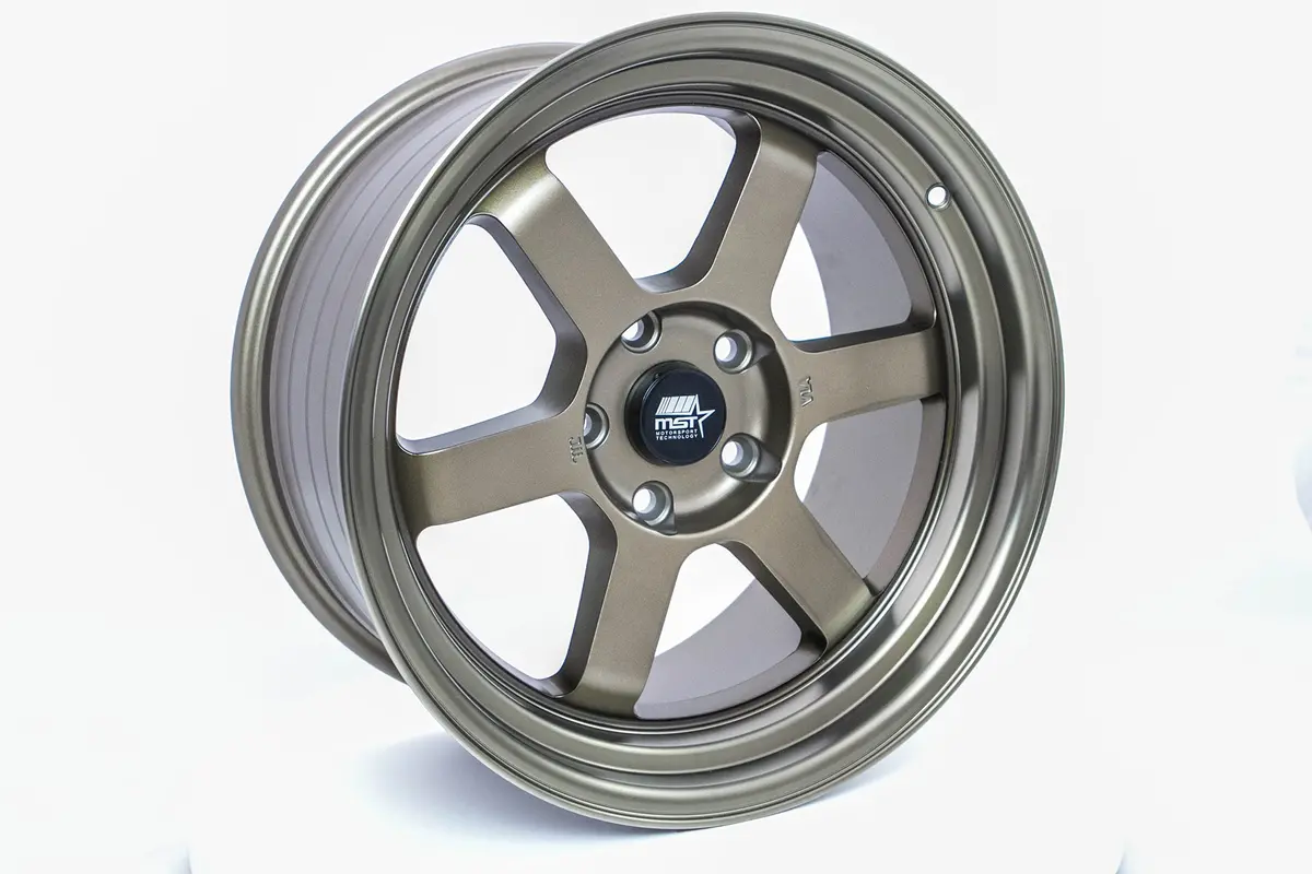 Time Attack - Matte Bronze W/Bronze Machined Lip - 17X9.0 5X114.3 Offset +20 2