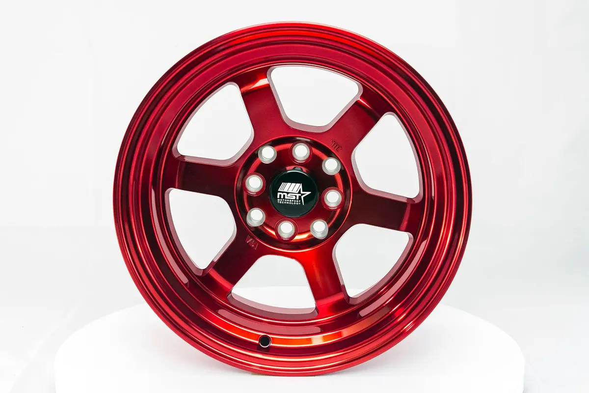 Time Attack - Ruby Red - 15X8.0 4X100/4X114.3 Offset +0 1