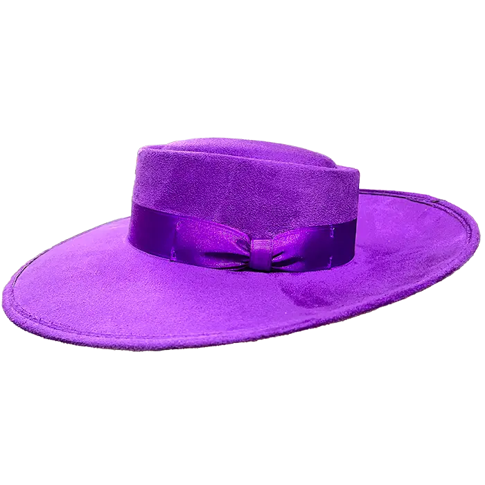Whittier Zoot Suit Tando Hat - Purple 1