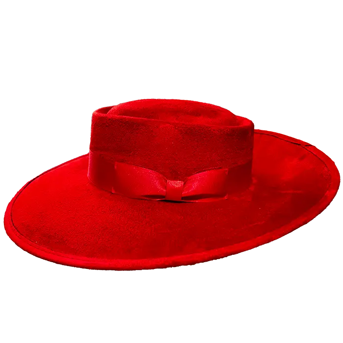 Whittier Zoot Suit Tando Hat - Red 1