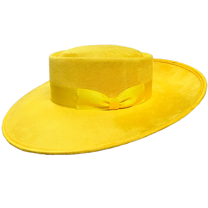 Whittier Zoot Suit Tando Hat - Yellow 1