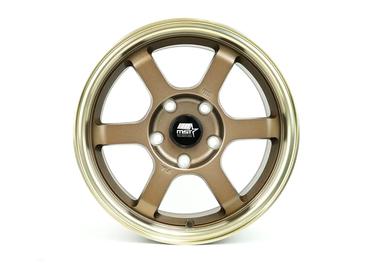 Time Attack - Matte Bronze W/Bronze Machined Lip - 15X8.0 5X114.3 Offset +35 1