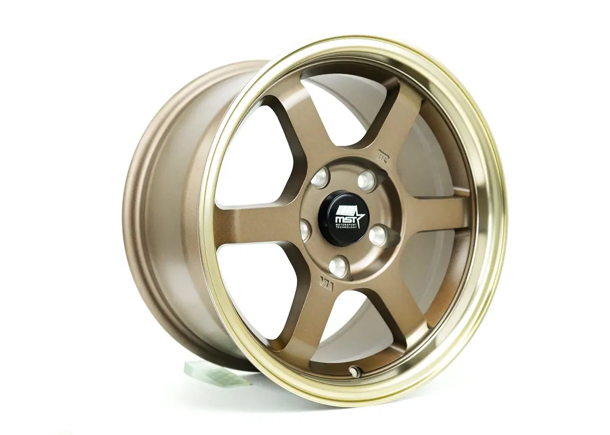 Time Attack - Matte Bronze W/Bronze Machined Lip - 15X8.0 5X114.3 Offset +35 2