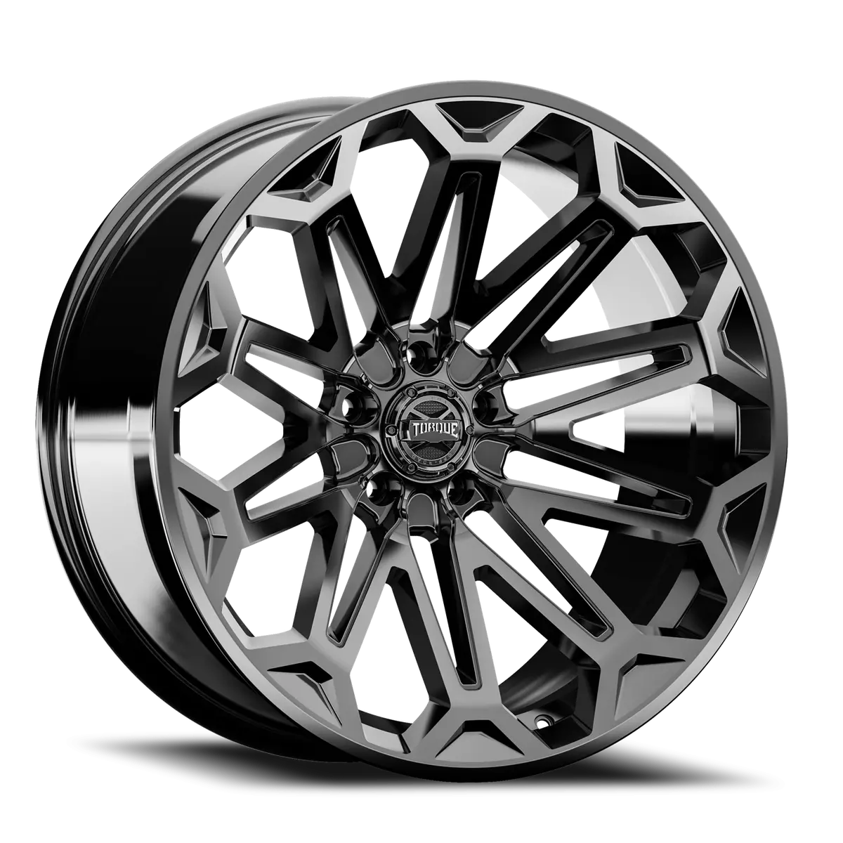 Torque Xcelerate 22X10 Gloss Black 5X127 Offset -18 1