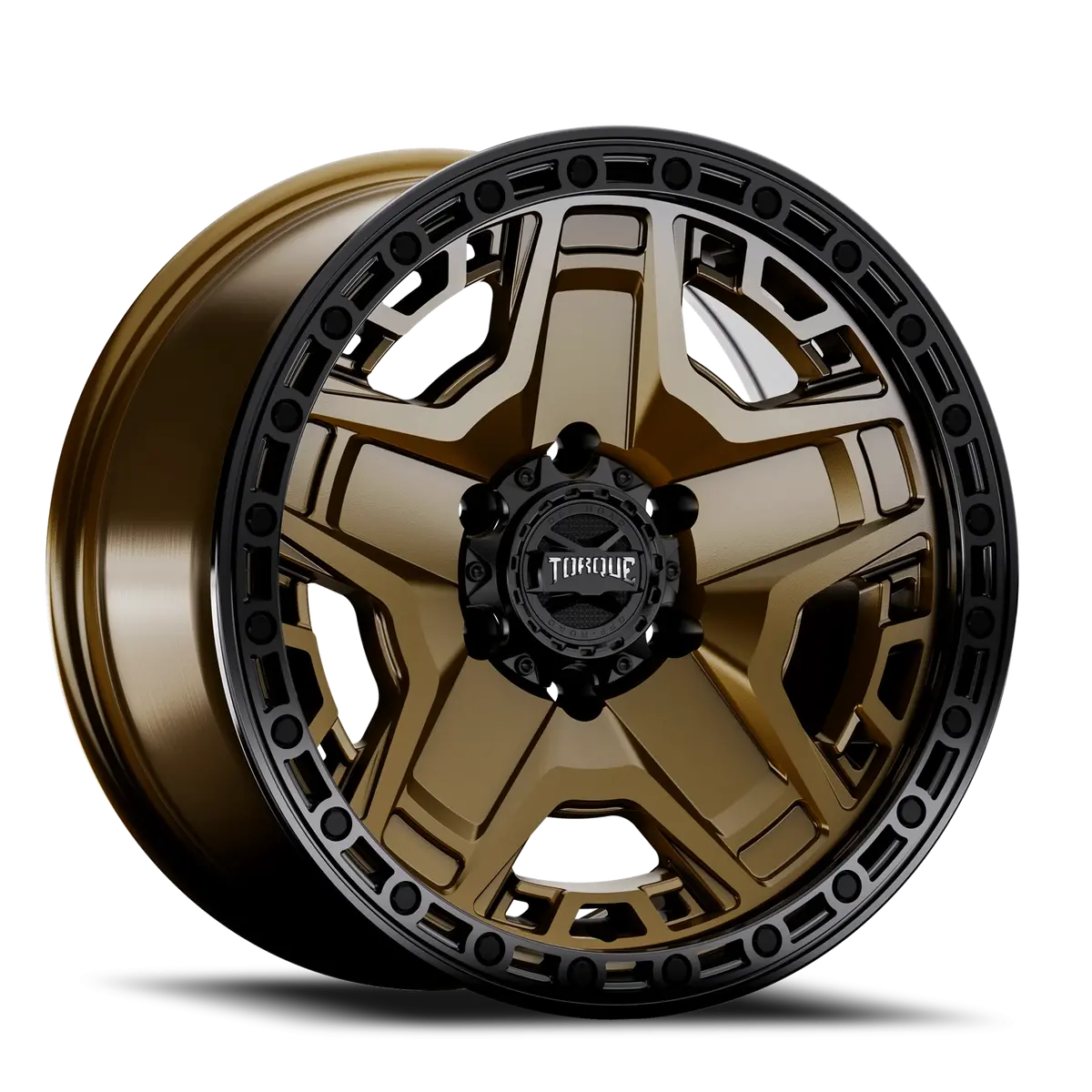 Torque Blackhawk Satin Bronze 17X9 Satin Black Lip 5X127 Offset -12 1