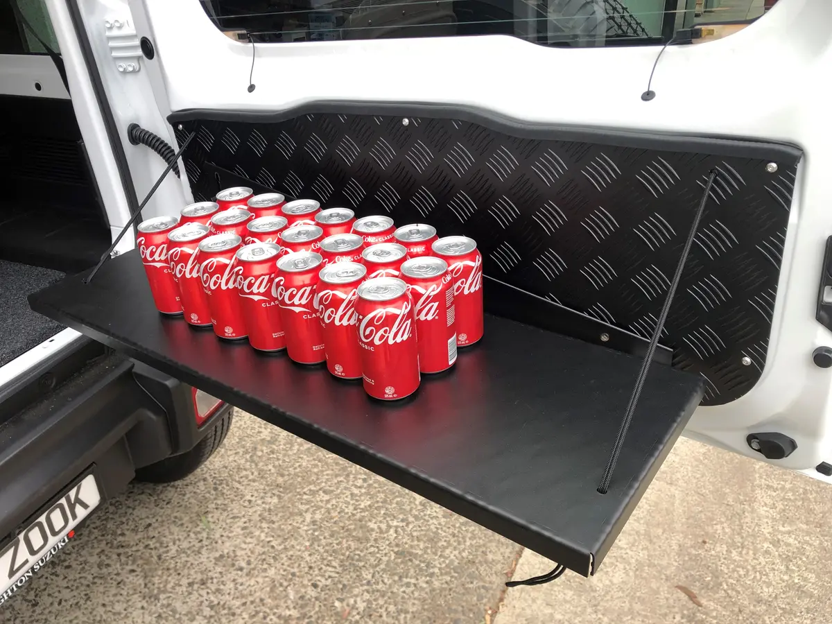 Seriously Suzi Rear Tailgate Drop Down Table (Jimny Models 2018-Current Xl 5-Door, Glx & Lite 3-Door) 1