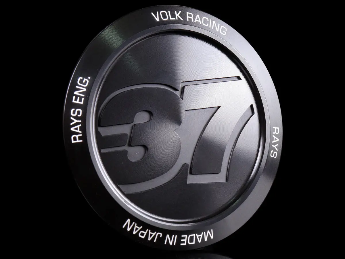 Volk Racing Center Cap Model 37 - Black / Almite 1