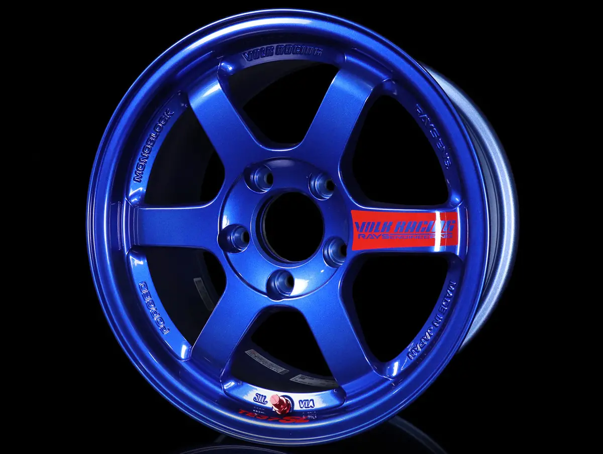 Volk Racing Te37sl Super Lap Edition - Hyper Blue 15X8.0 / 5X114 / +32 1