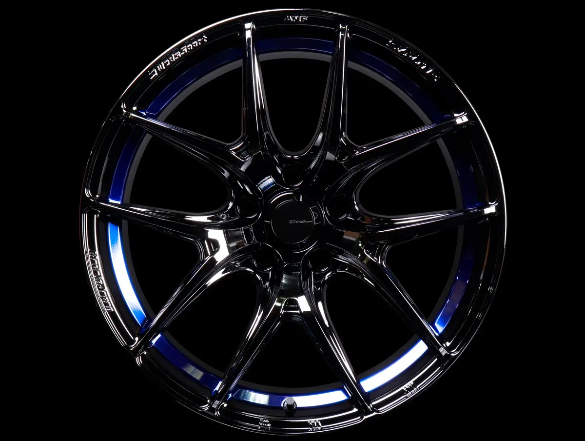 Weds Sport Sa-01R - 18X9.5 / 5X114.3 / +38 - Blue Light Chrome Ii 1