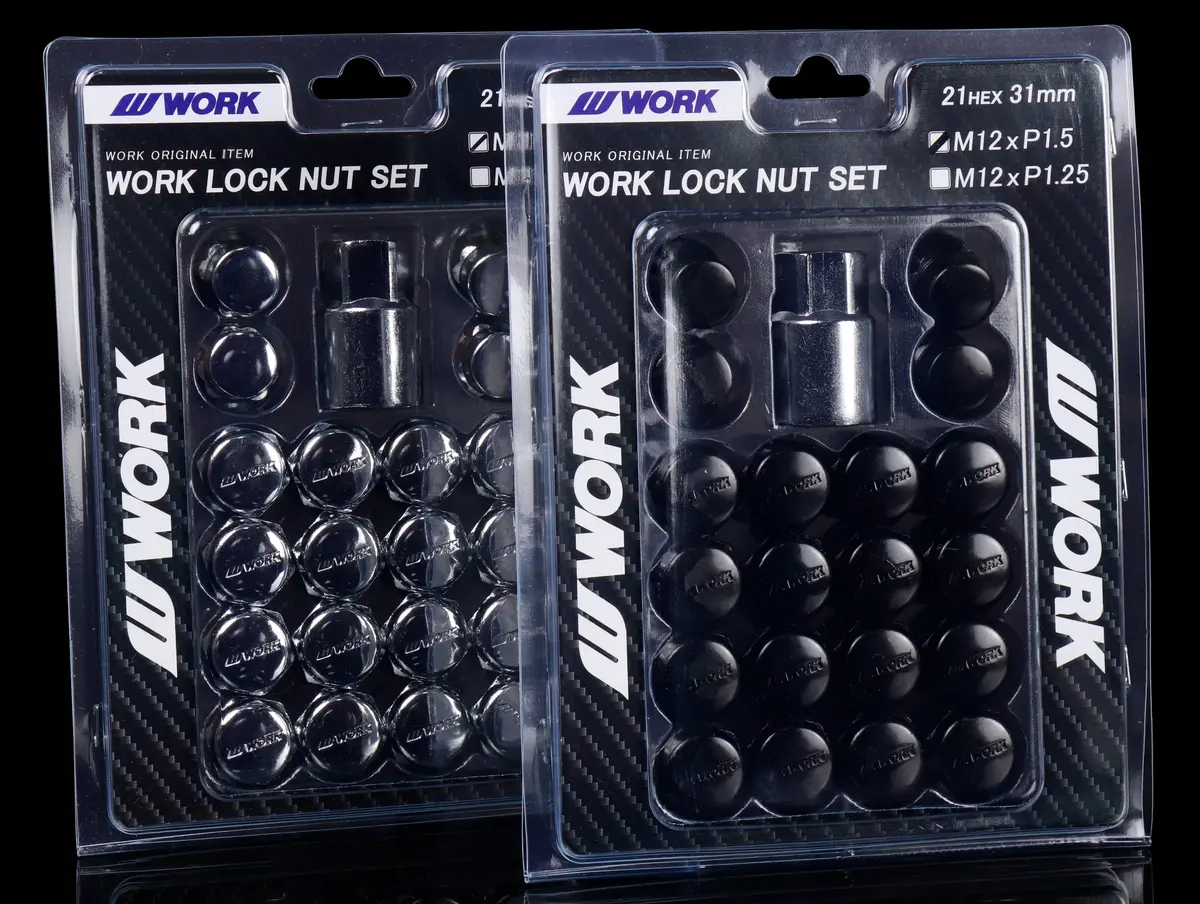 Work Wheel Lock Nut Set - 12X1.5 / 1.25 1