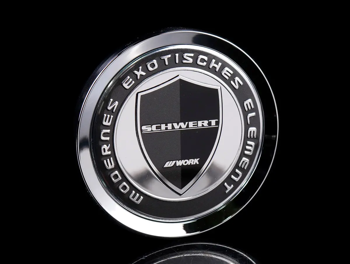 Work Schwert Center Cap - Black / Silver 1