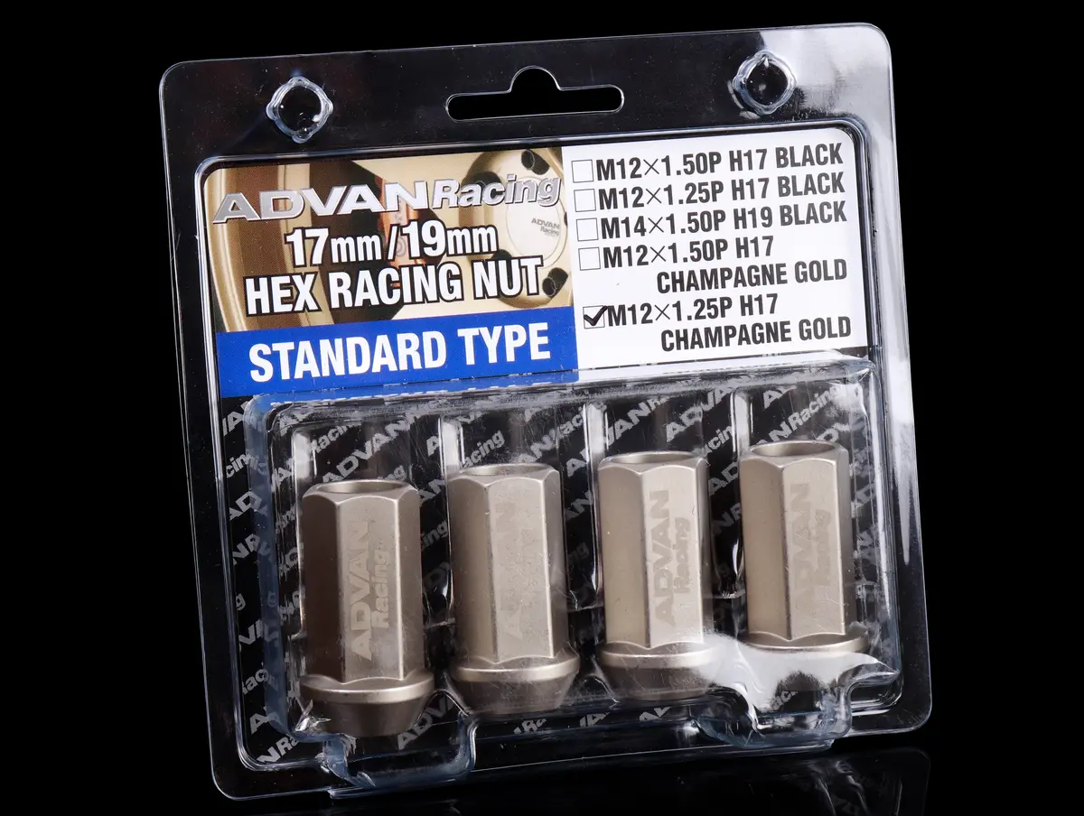 Advan Racing Lug Nuts 17Mm - Champagne Gold 1