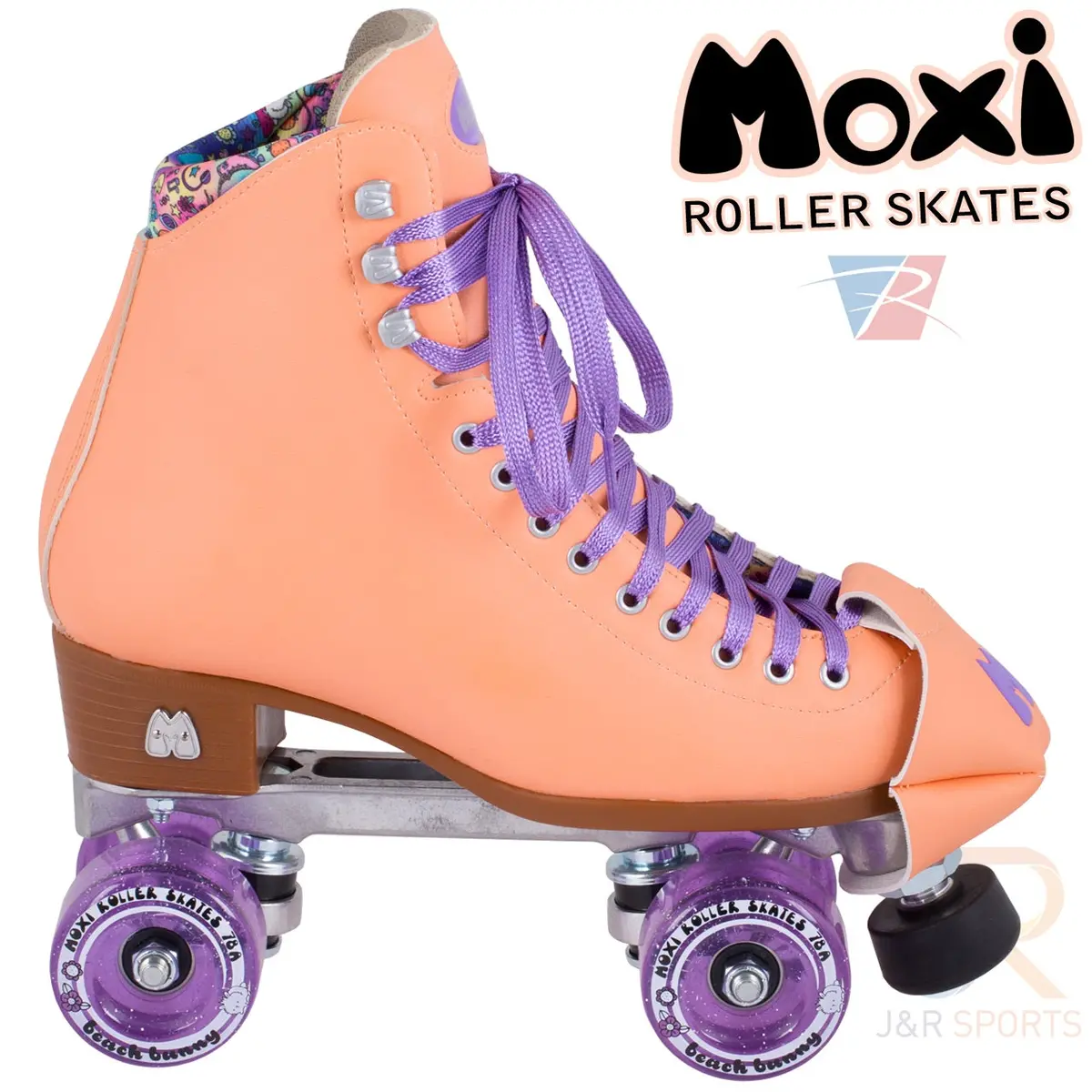 Moxi Beach Bunny Roller Skates - Peach 5