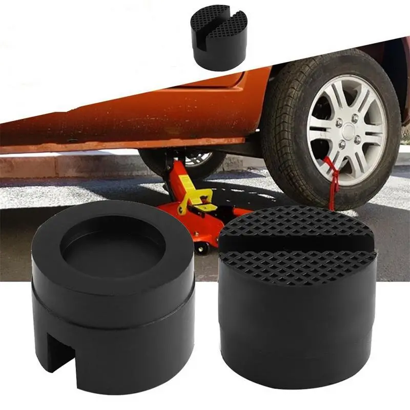 Universal Black Jacking Pad Block - Standard-Size Adapter - Frame Rail Protector Puck/Pad Keeps Pinch Weld, Paint And Metal Safe 1