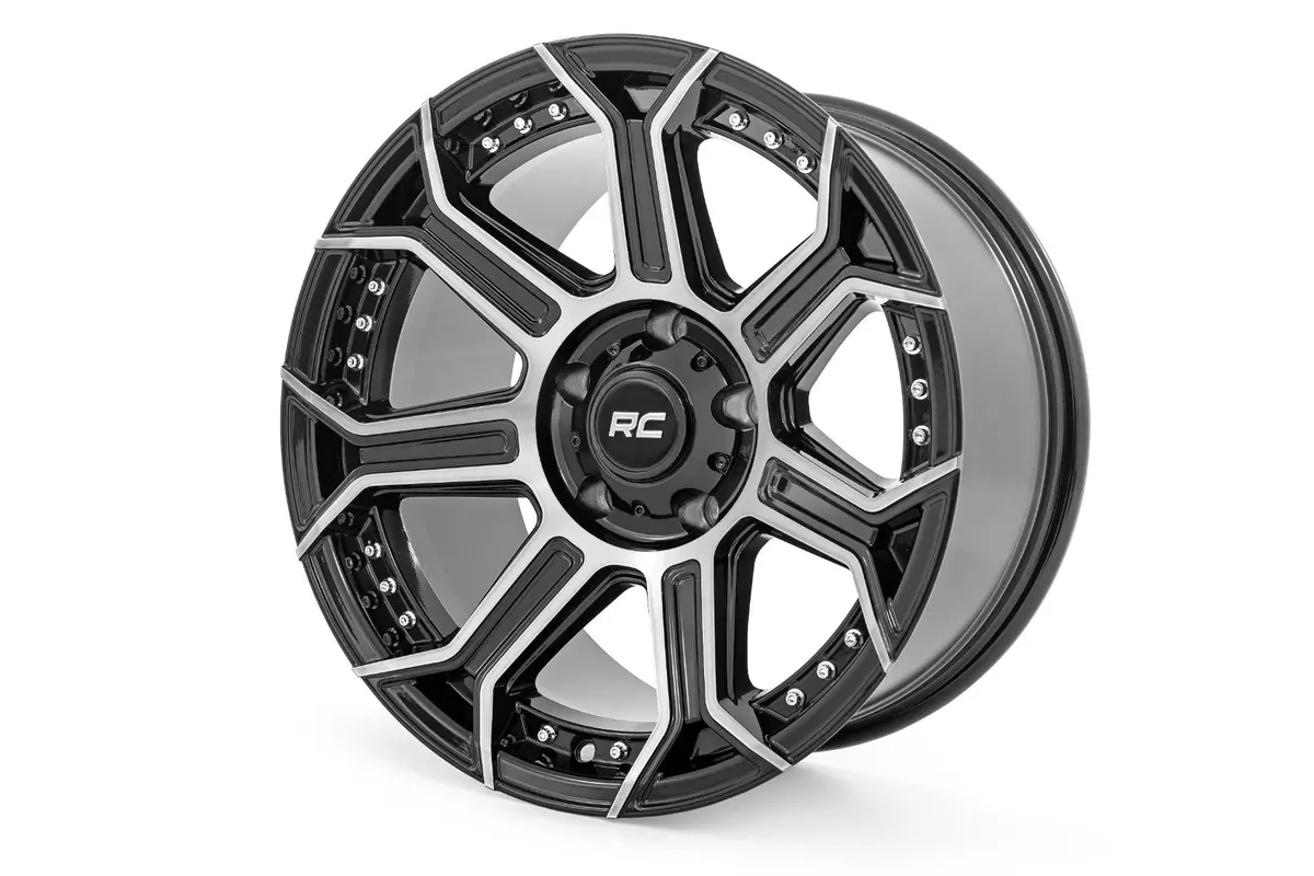 Rough Country 89 Series Wheel | One-Piece | Black Machined Gun Metal | 17X9 | 5X5 | -12Mm 1