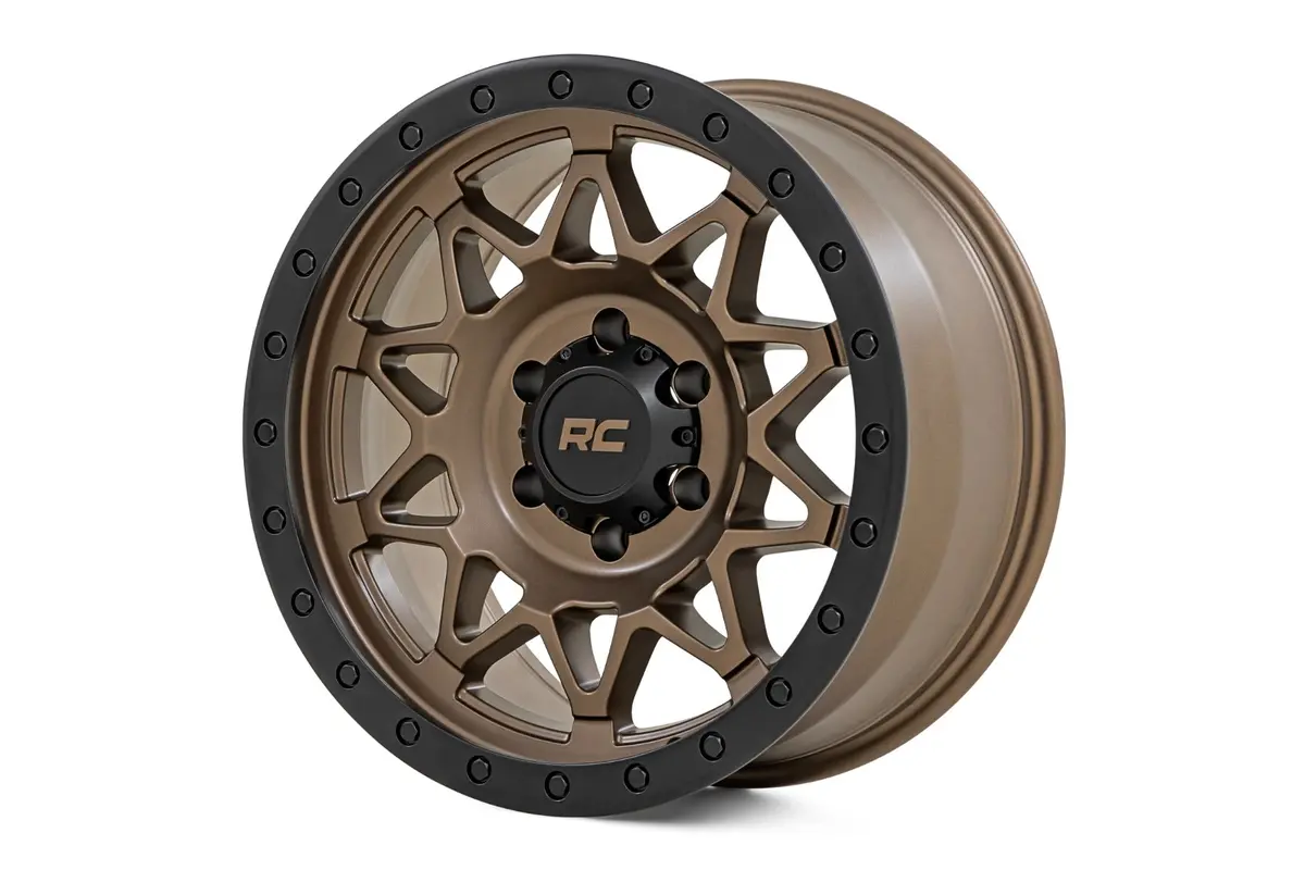 Rough Country 78 Series Wheel | Simulated Beadlock | Bronze/Black | 18X9 | 5X5 | -12Mm 1