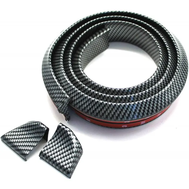 Moldura Goma Aleron Simil Carbono Flexible 1