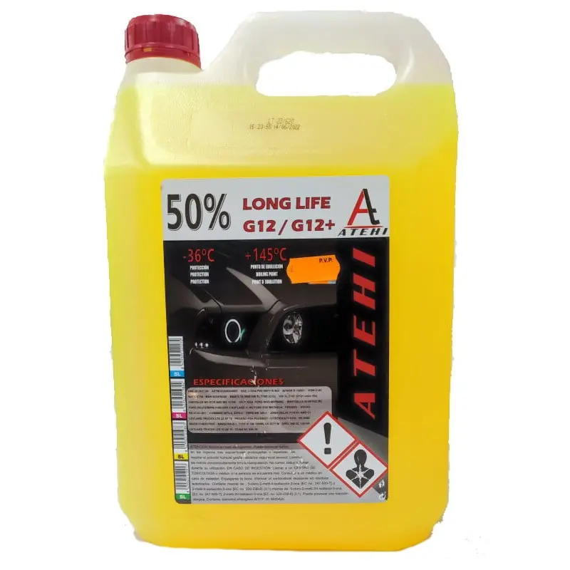 Atehi Anticongelante 50% G12 Organico Amarillo 1
