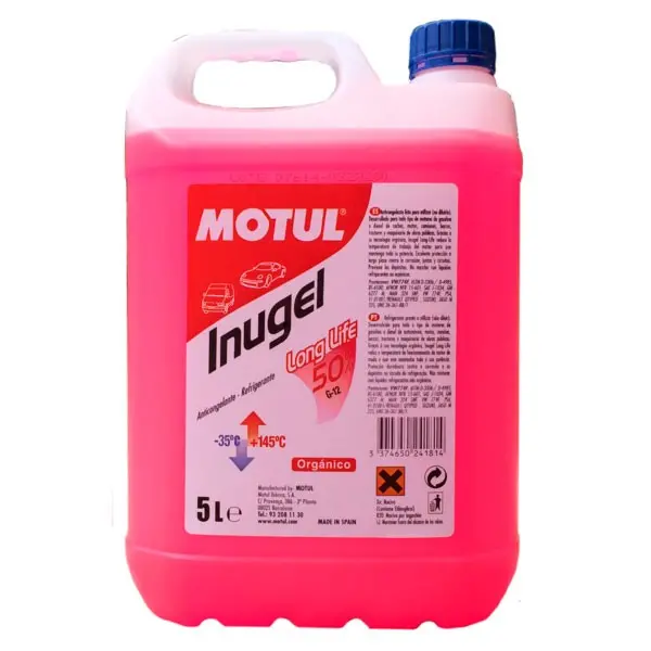 Motul Inugel Long Life G12 50% (Rosa) 5L 1