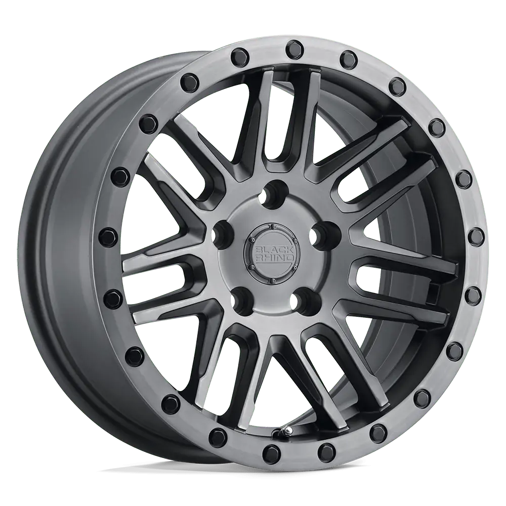 Black Rhino Matte Brushed Gunmetal W/ Black Bolts Arches 20X9.5 5X5 71 -18 M-Gmtl-Blk 1