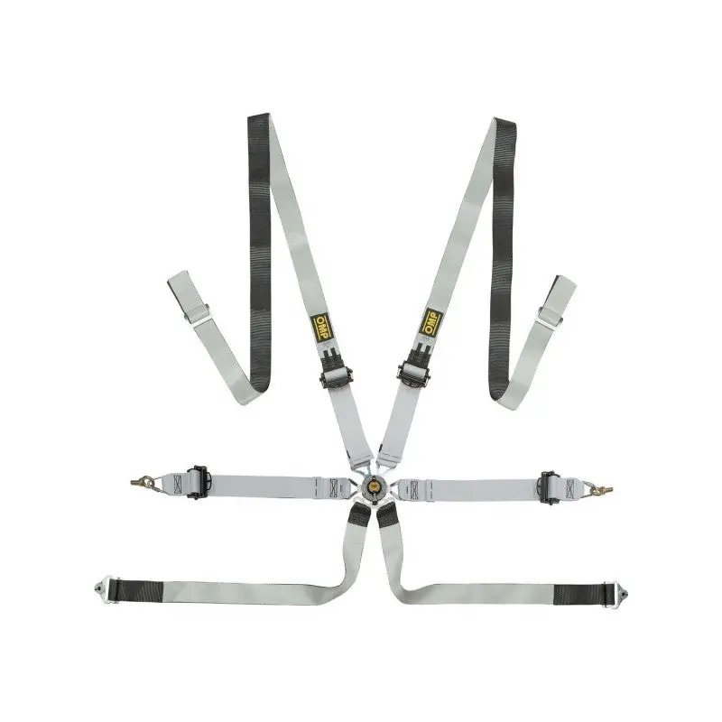 Arnes En Dyneema® Para Saloon - 6 Puntos - Pull Up. Ergal Ajuste - Magnesium Free - Negro/Blanco 1