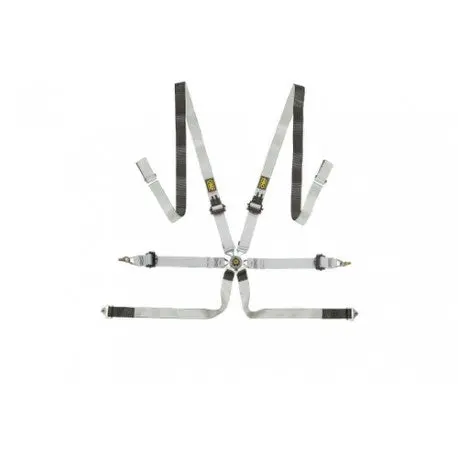 Arnes En Dyneema® Para Saloon - 6 Puntos - Pull Up. Ergal Ajuste - Negro/Blanco 1