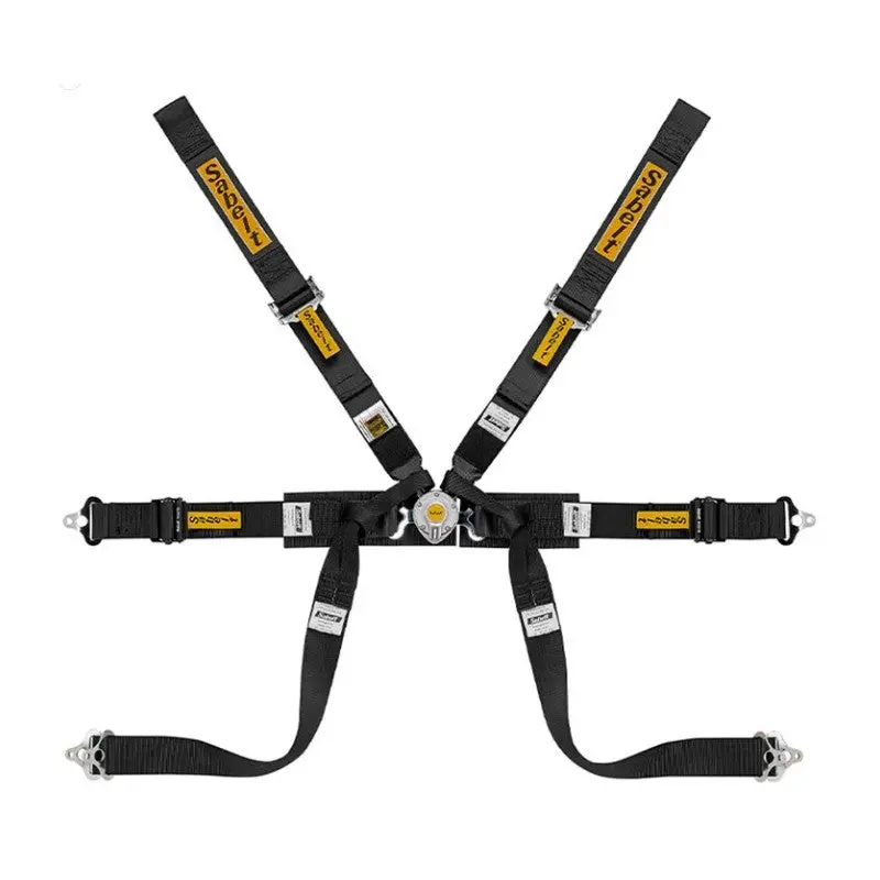 Arnes Formula 6 Puntos 2" Gama Media Acero+Pull Up Fia8853-2016, Negro - Sabelt 1