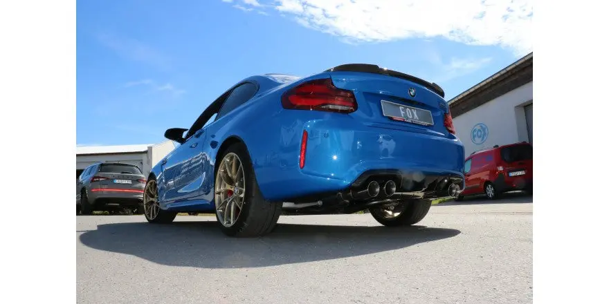 Silenciador Final Bmw F87 M2 Competition + Cs Con Válvulas De Escape - 2X90 Tipo 25 Derecho/Izquierdo - Fox 1