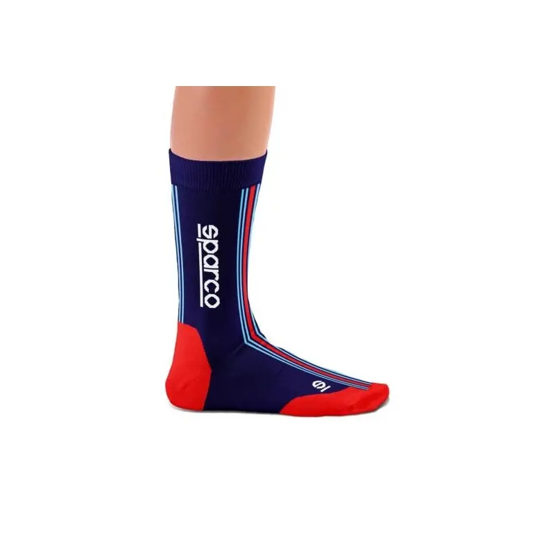 Calcetines Sparco Diseño Martini-R Talla Azul Marino/Rojo 1