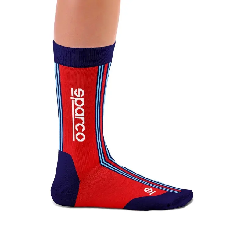 Calcetines Sparco Diseño Martini-R Talla Rojo/Azul Marino 1