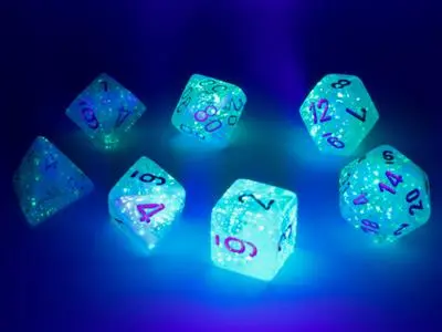 Luminary™ Polyhedral Sky/Silver 7-Die Set 2